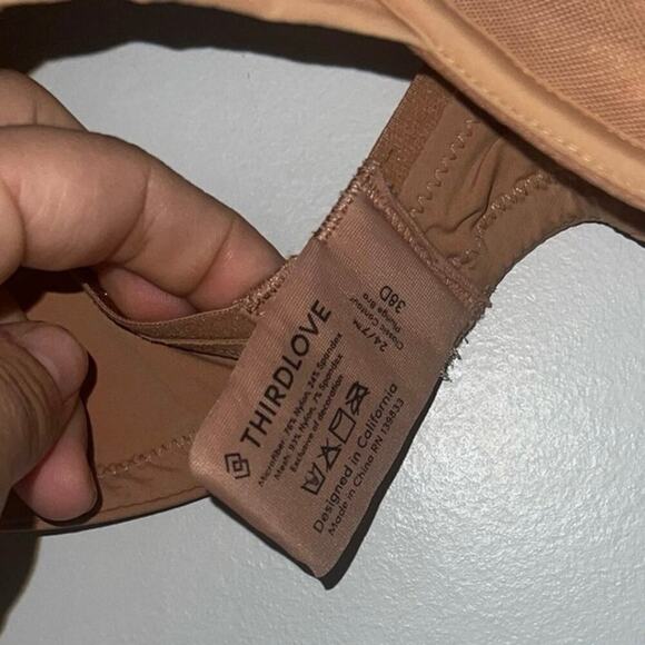 Thirdlove 24/7™ Classic Contour Plunge Bra size 38D bronze - Picture 3 of 8